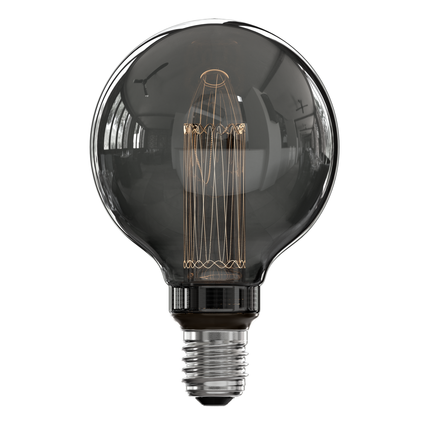Calex Crown Series LED Bulb - E27 - G95 - Titanium