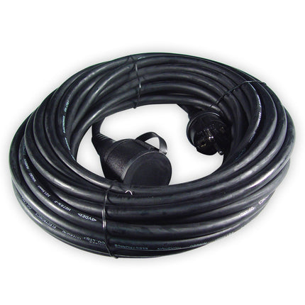 Calex Extension cable - male/female - Black - 20m - IP44