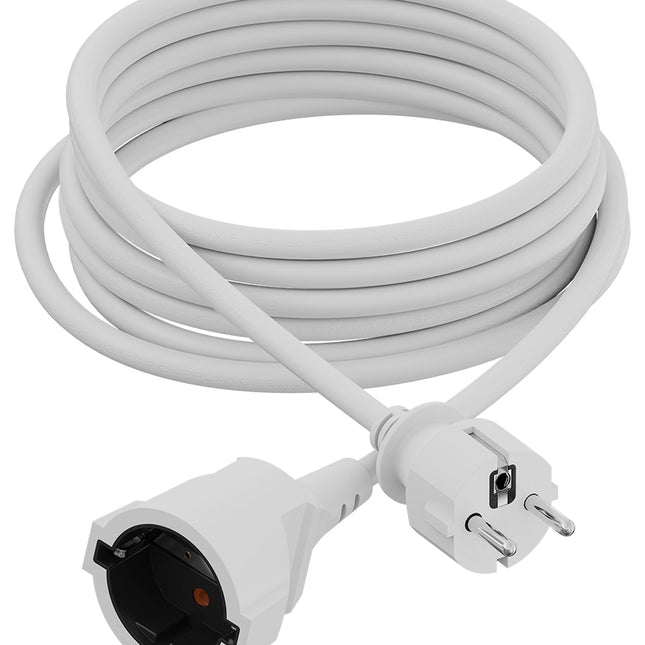 Calex Extension cable - male/female - White - 5m