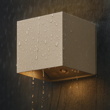 Calex Falerna Rechargeable Wall Light - 2 Pack - Sand