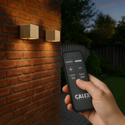 Calex Falerna Rechargeable Wall Light - 2 Pack - Sand