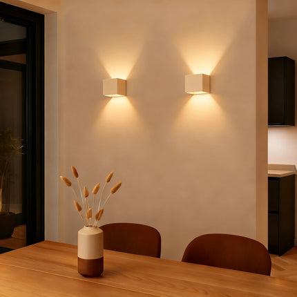 Calex Falerna Rechargeable Wall Light - 2 Pack - Sand