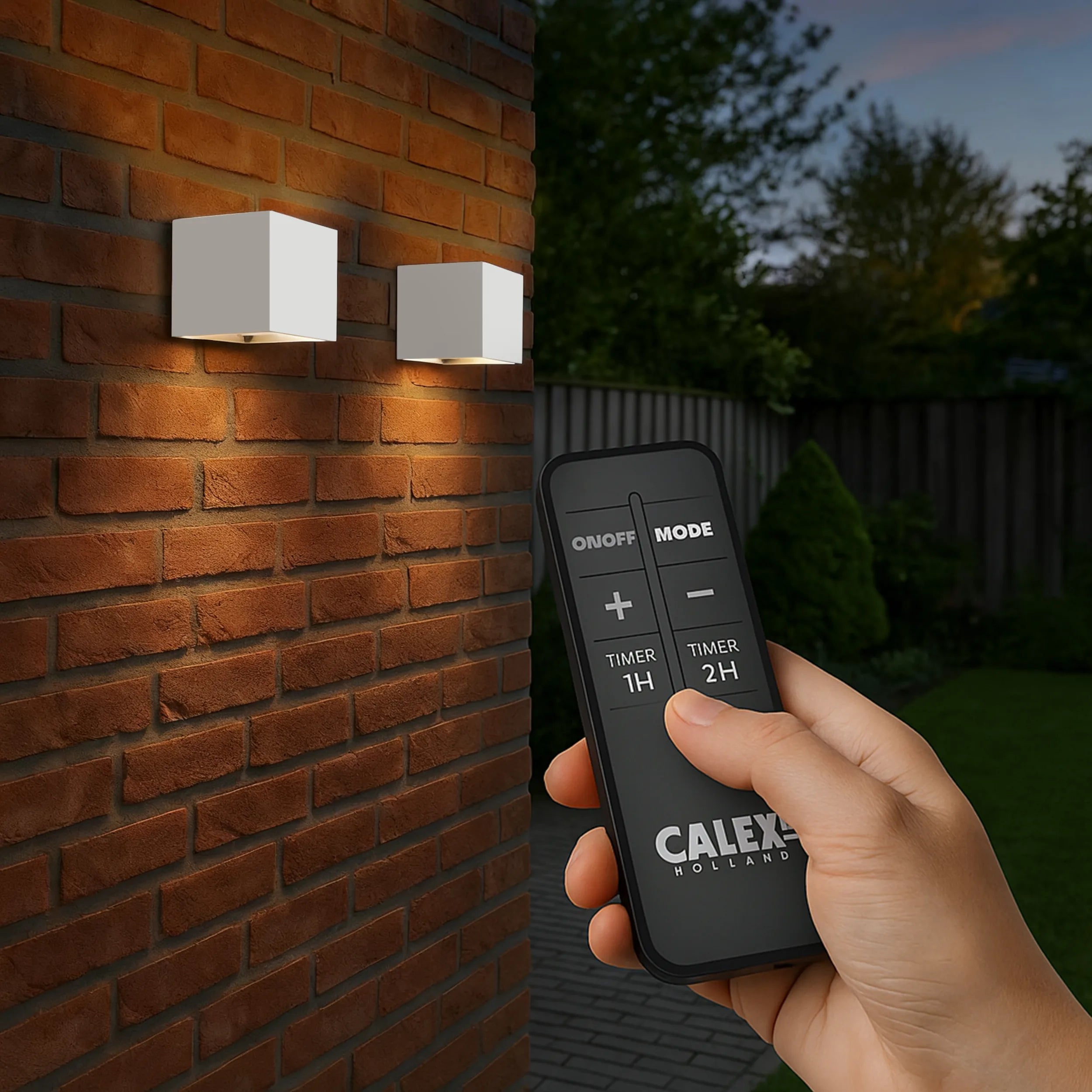 Calex Falerna Rechargeable Wall Light - 2 Pack - White