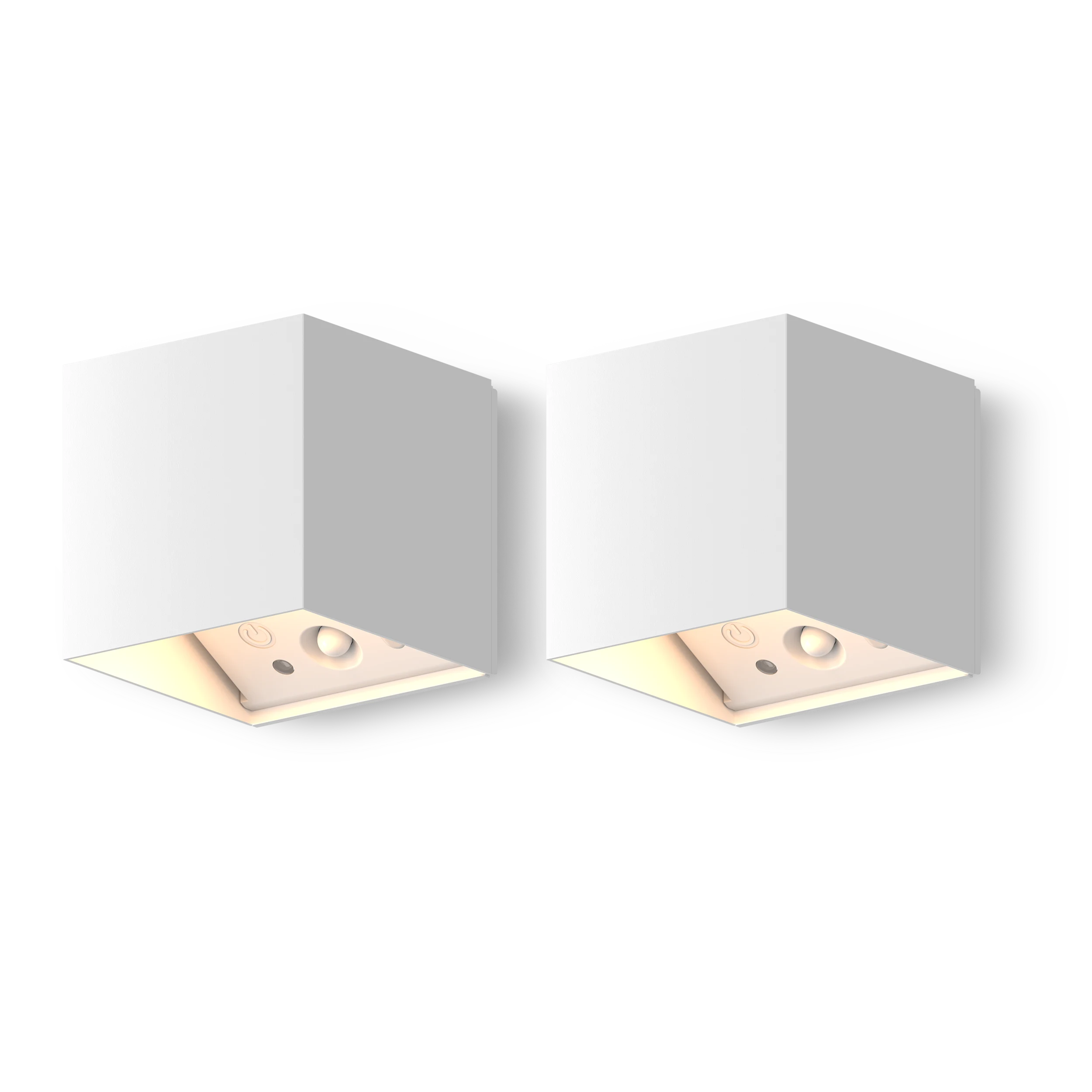 Calex Falerna Rechargeable Wall Light - 2 Pack - White