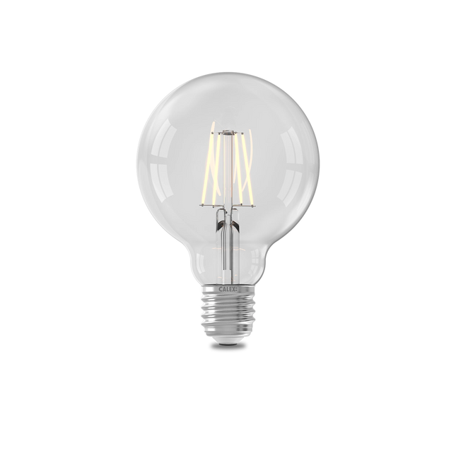 Calex Filament LED Lamp - E27 - G95 - Clear