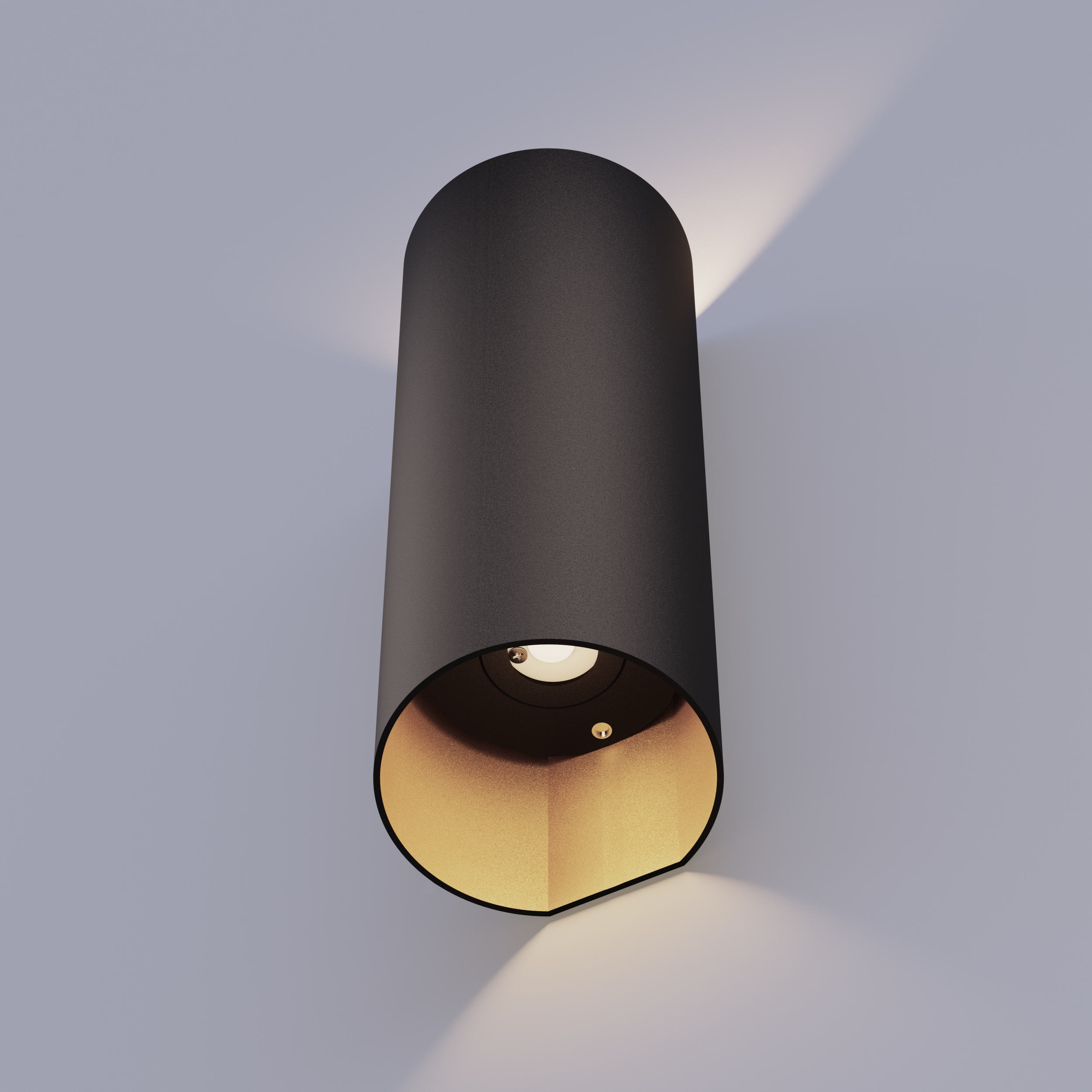 Calex Florence LED Wall Light - Up & Down - Black