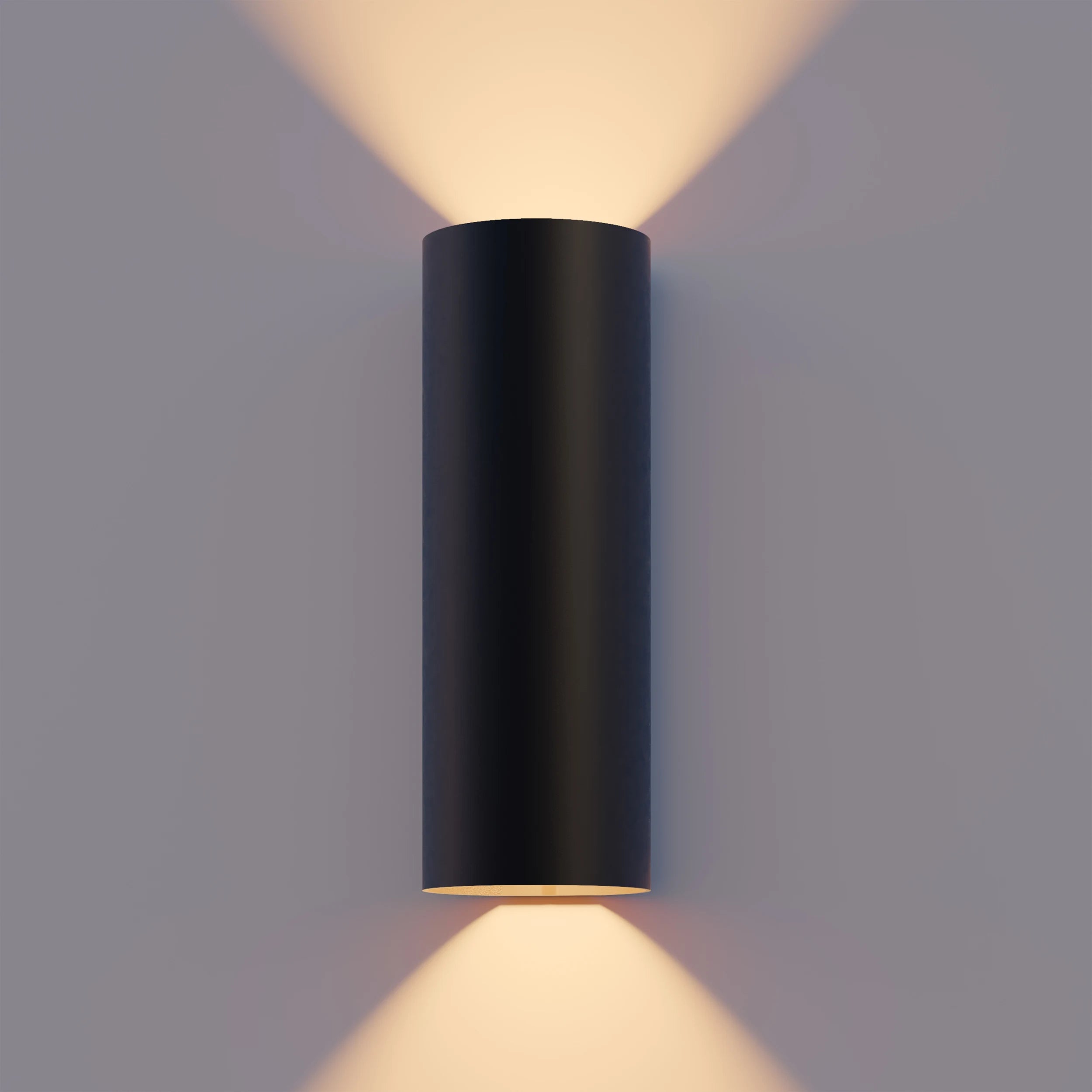Calex Florence LED Wall Light - Up & Down - Black