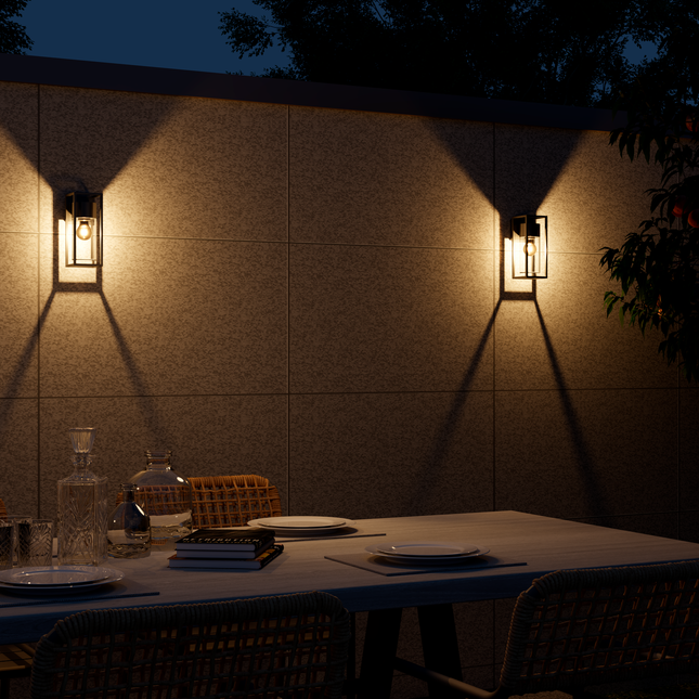 Calex Genoa LED Wall Light - E27 - Black