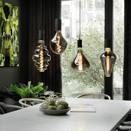 Calex Hanging Lamp - 5x E27 - 14 x 130 cm - Black