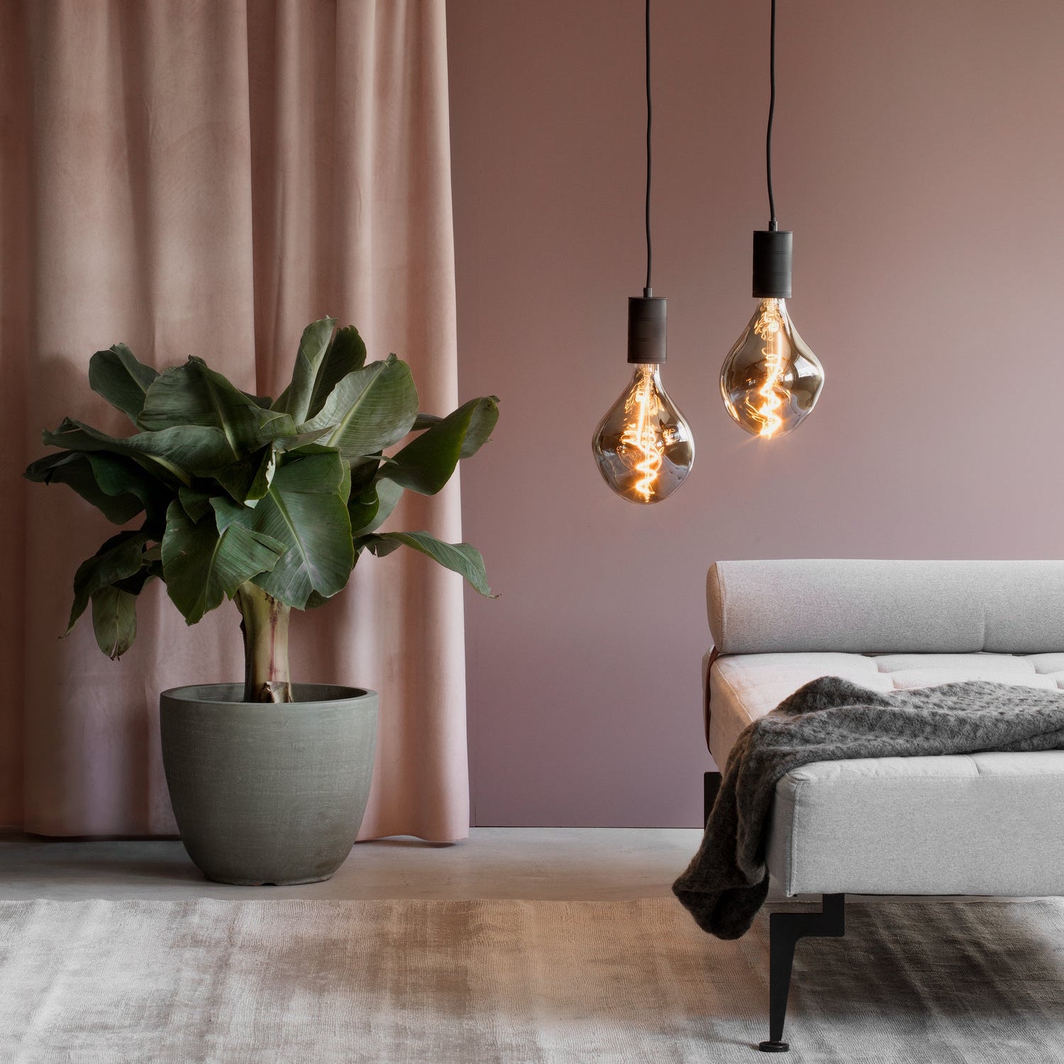 Calex Hanging Lamp - E27 - 150cm - Black