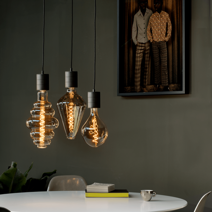 Calex Hanging Lamp Round - 3x E27 - 40cm - Black