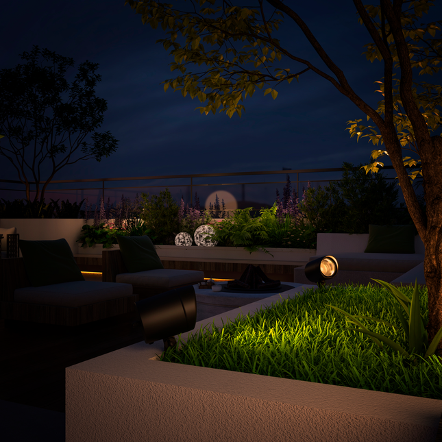 Calex Imola LED Garden Spot - Black