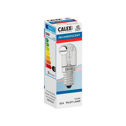 Calex Incandescent Bulb - E14 - T18 - Clear