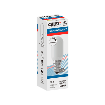 Calex Incandescent Bulb - E14 - T18 - White