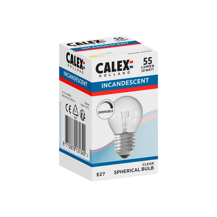 Calex Incandescent Bulb - E27 - P45 - Clear