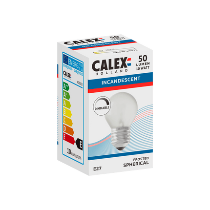 Calex Incandescent Bulb - E27 - P45 - White