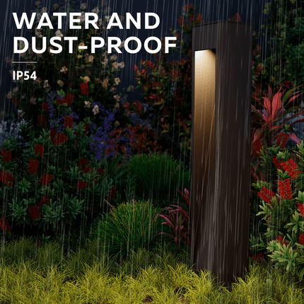 Calex Ivrea Solar Garden Post - Black