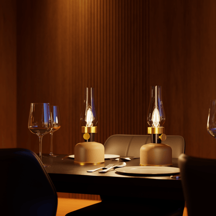 Calex Lavinio Rechargeable Table Light - Sand