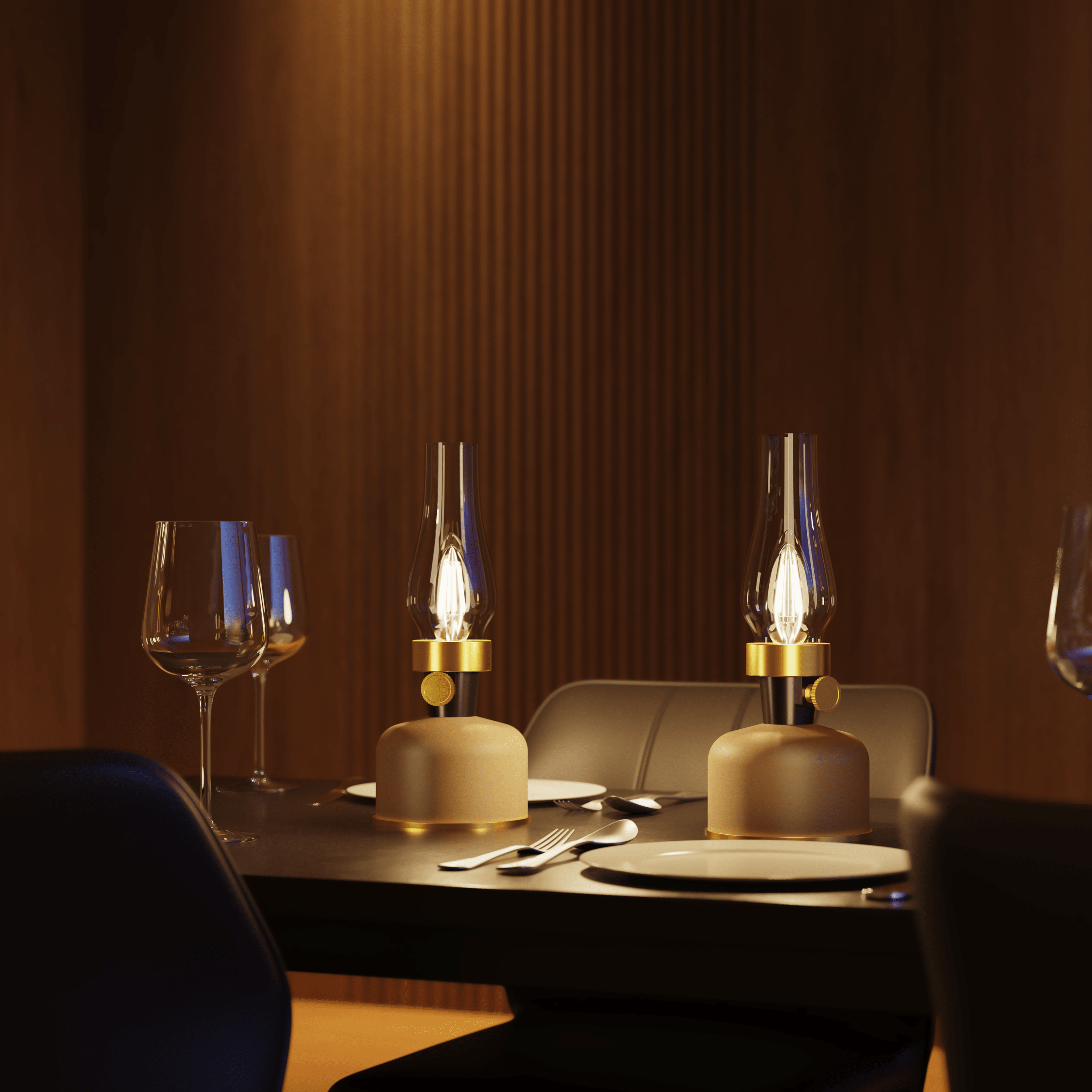 Calex Lavinio Rechargeable Table Light - Sand