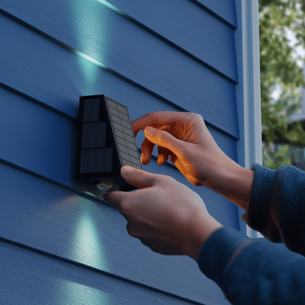 Calex Matera Solar Wall Light - Up & Down - Black