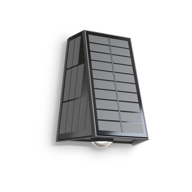 Calex Matera Solar Wall Light - Up & Down - Black