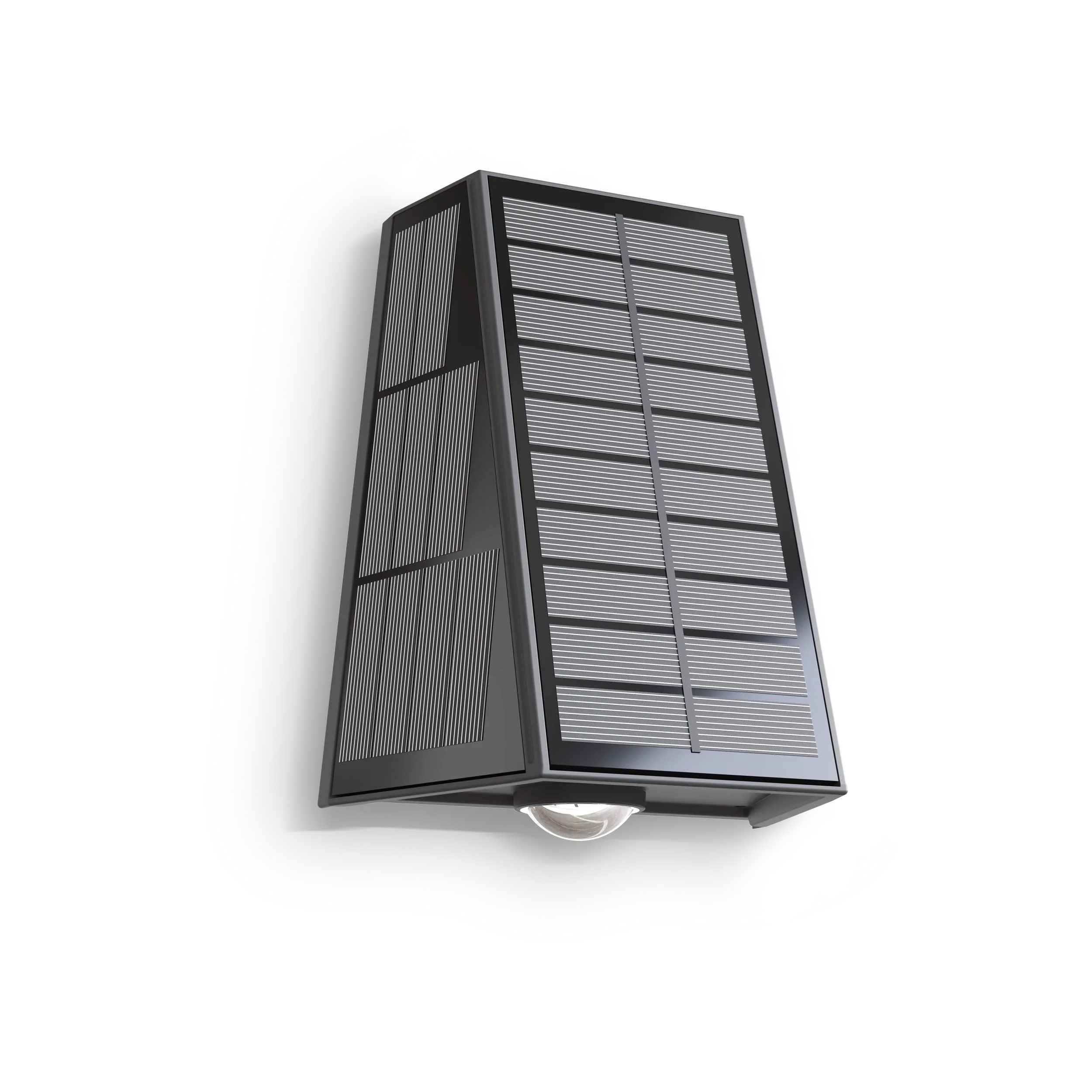 Calex Matera Solar Wall Light - Up & Down - Black