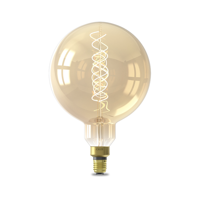 Calex Mega Globe Bulb - E27 - Filament - Gold