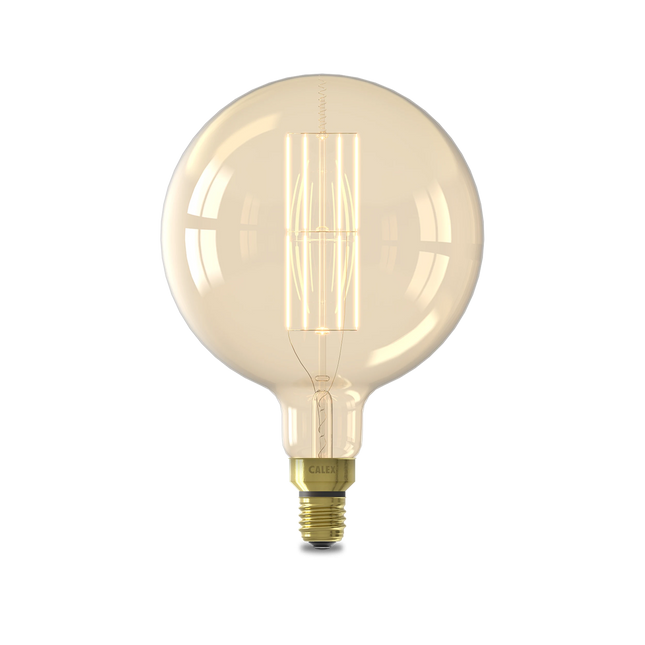 Calex Mega Globe Bulb - E27 - Filament - Gold