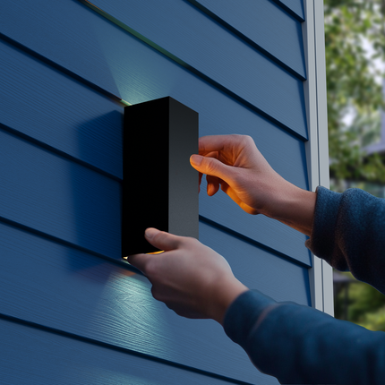 Calex Milan LED Wall Light - Up & Down - Black