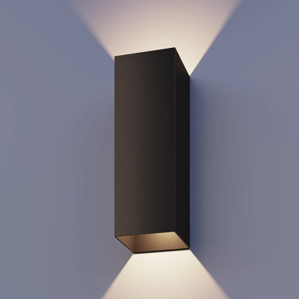 Calex Milan LED Wall Light - Up & Down - Black