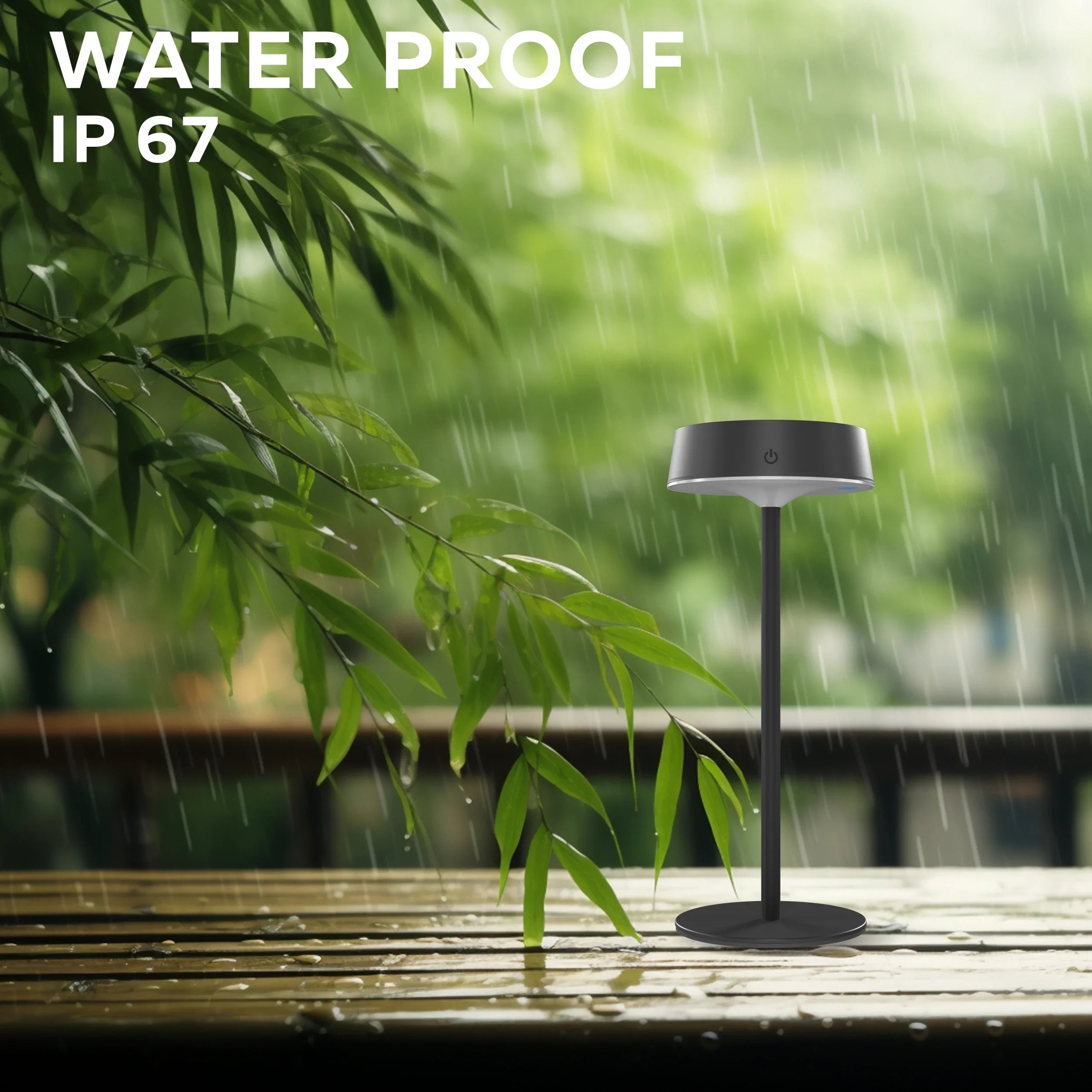 Calex Parma Solar Table Light - Black