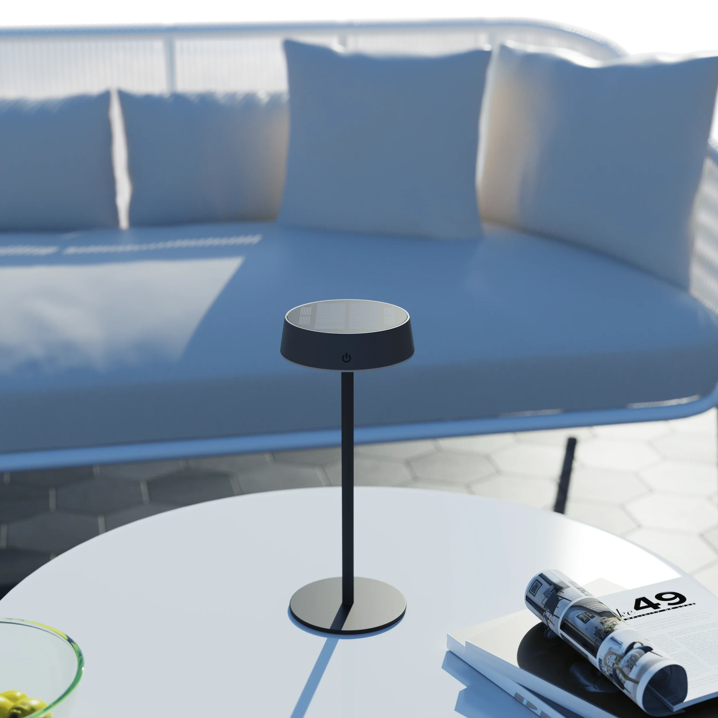 Calex Parma Solar Table Light - Black