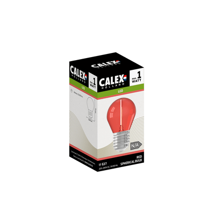 Calex Party Bulb - E27 - G45 - Red