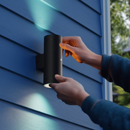 Calex Pavia Wall Light - 2x GU10 - Black