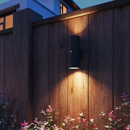 Calex Pavia Wall Light - 2x GU10 - Black