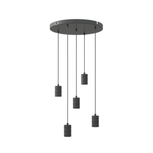 Calex Pendant Light - 5x E27 - 50cm - Black
