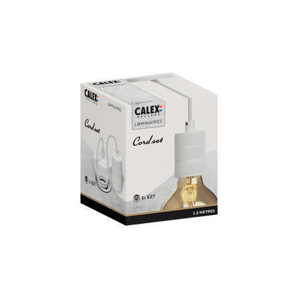 Calex Pendant Light - E27 - White