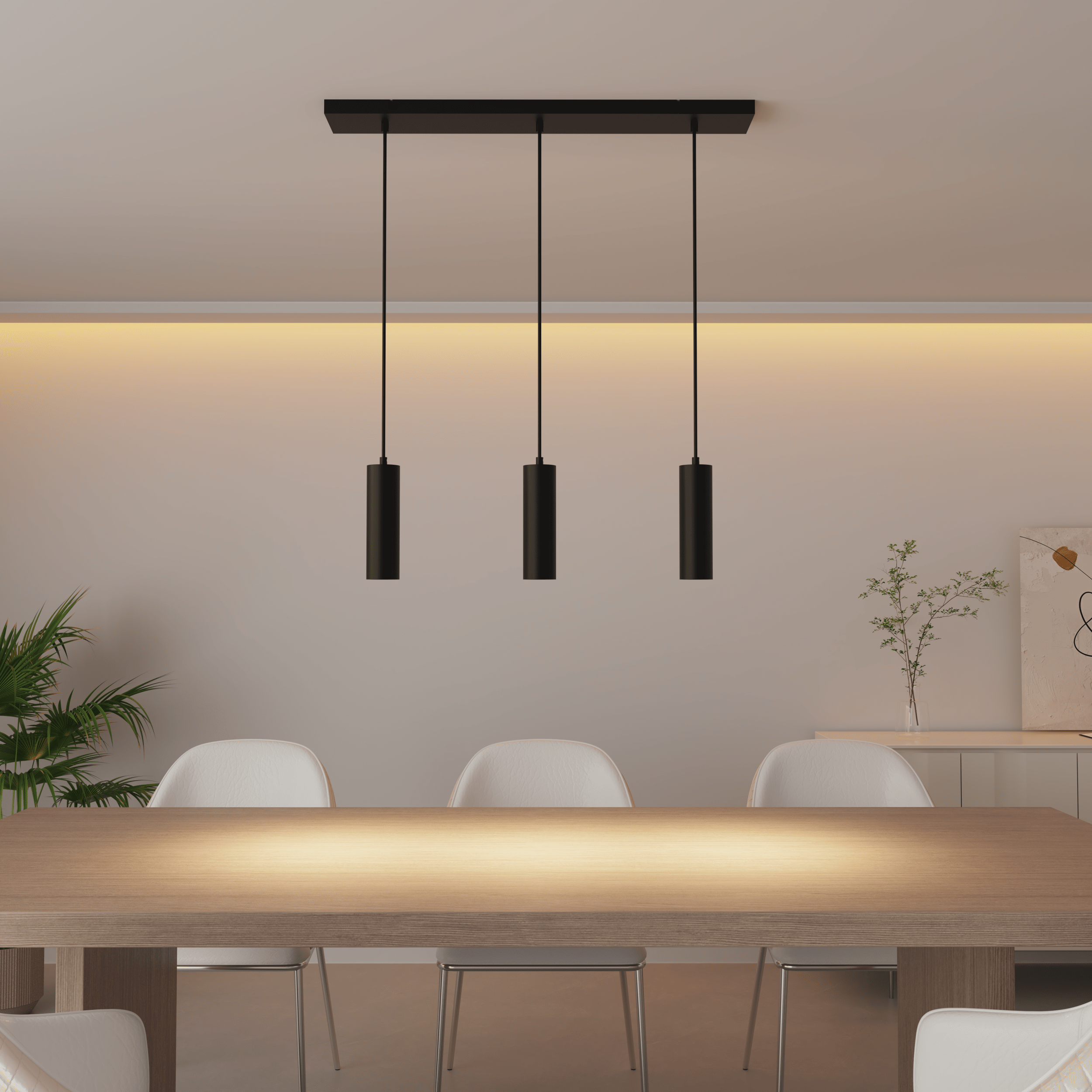 Calex Pendel 3 Lights - GU10 - Black