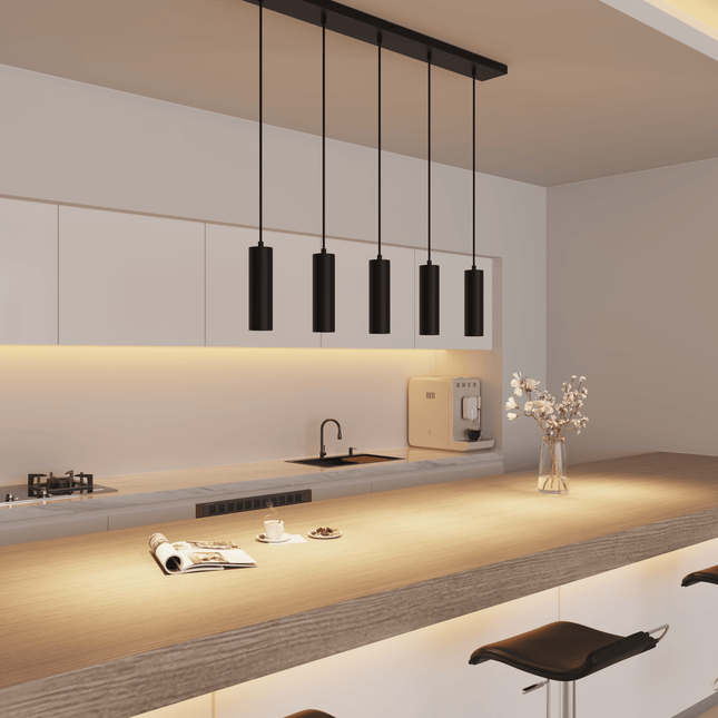 Calex Pendel 5 Lights - GU10 - Black