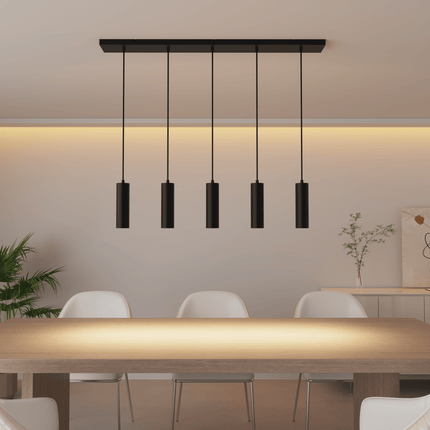 Calex Pendel 5 Lights - GU10 - Black