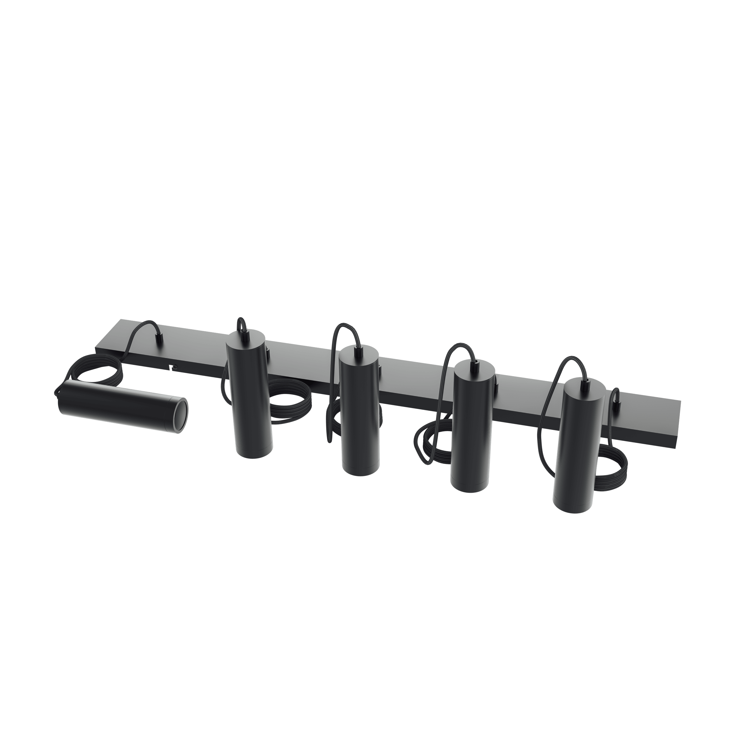 Calex Pendel 5 Lights - GU10 - Black