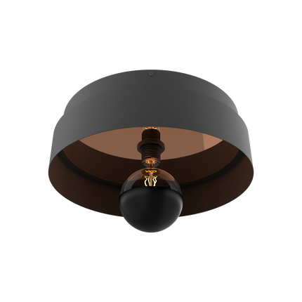 Calex Plafonniere - Mirror - Black - Diameter 30cm