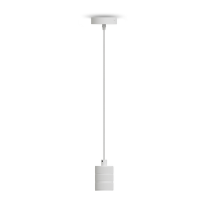 Calex Retro Pendant - E27 - 150cm - White