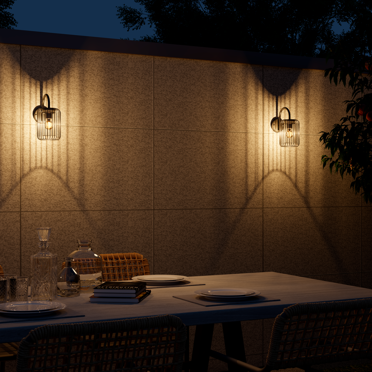 Calex Rome Wall Light - E27 - Black