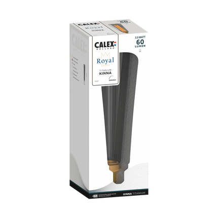 Calex Royal Kinna Bulb - E27 - Filament - Titanium