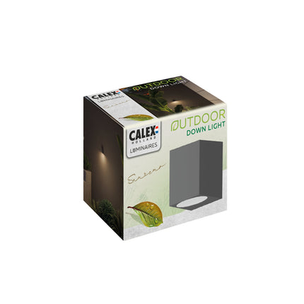 Calex Sanremo Wall Light Downlight - GU10 - Anthracite