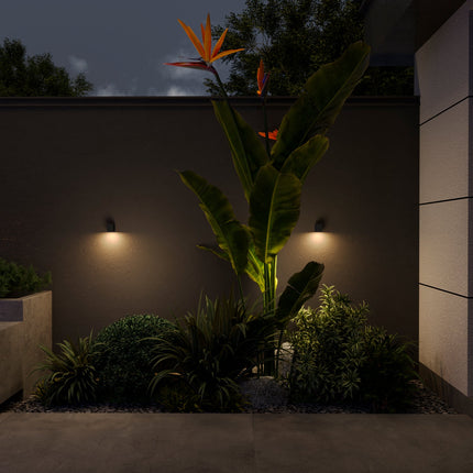 Calex Sanremo Wall Light Downlight - GU10 - Anthracite