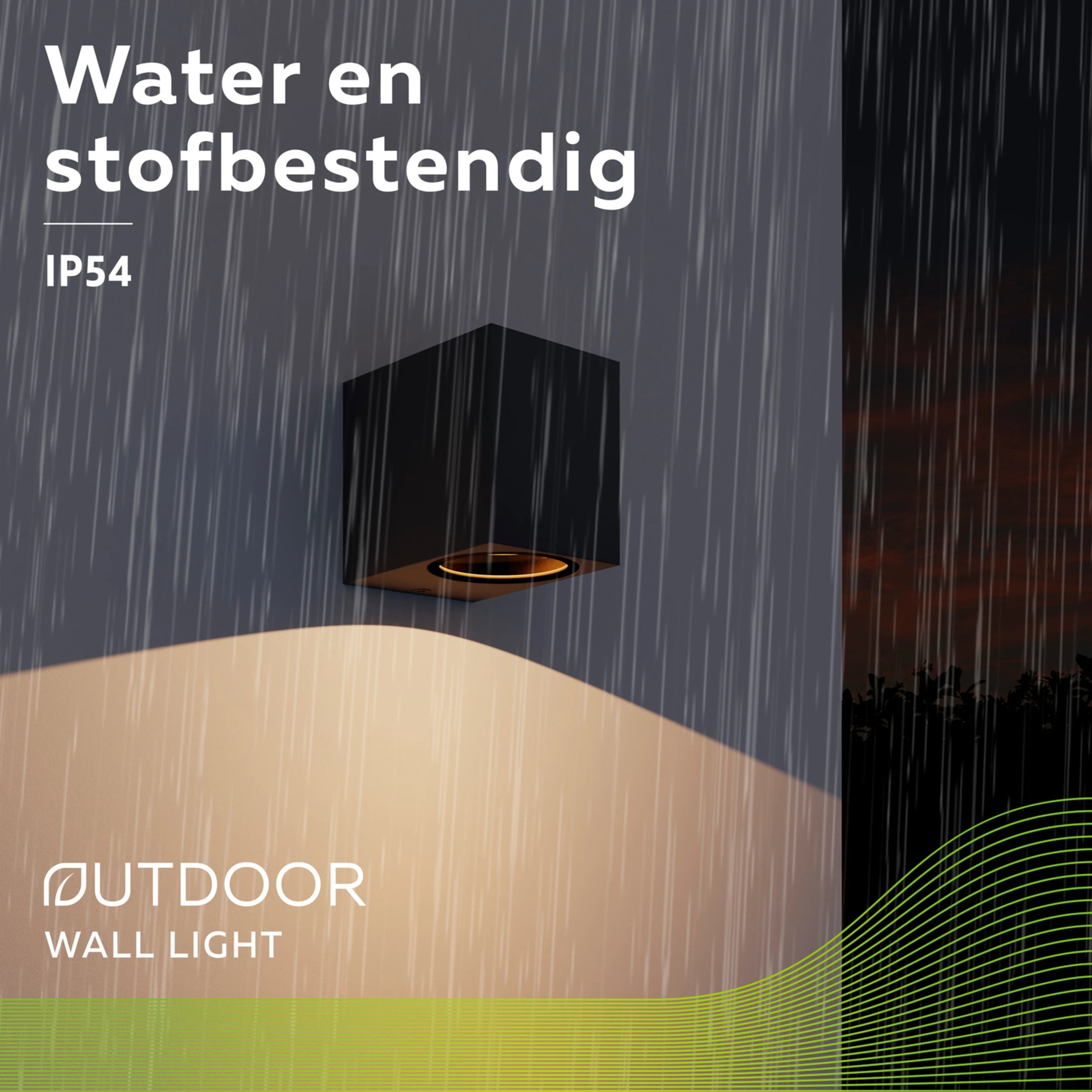 Calex Sanremo Wall Light Downlight - GU10 - Anthracite