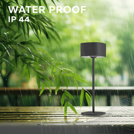 Calex Serino Table Light - Battery - Black