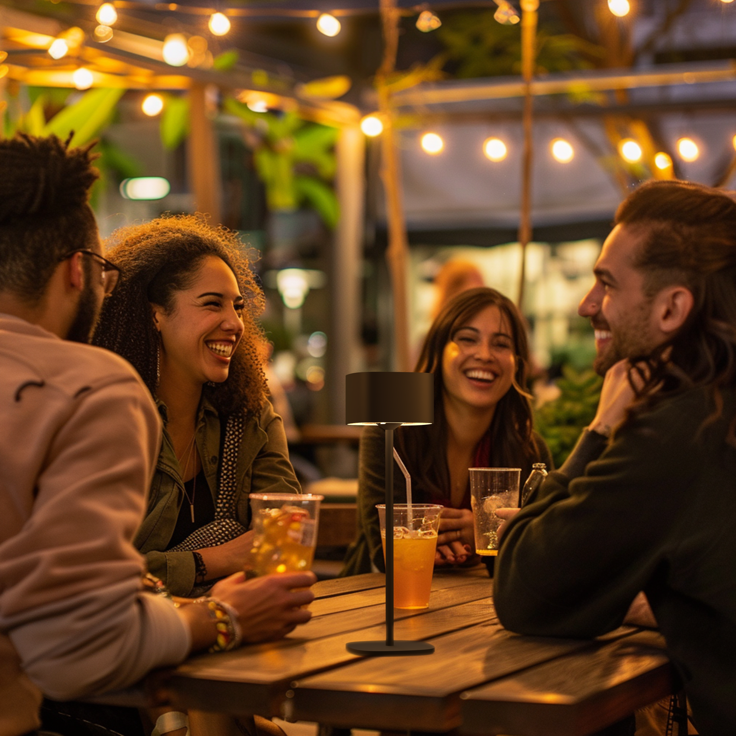 Calex Serino Table Light - Battery - Black